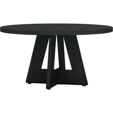 Table à manger au design généreux, table à manger ronde, table basse style ferme (table seule, sans chaises) (1/5)