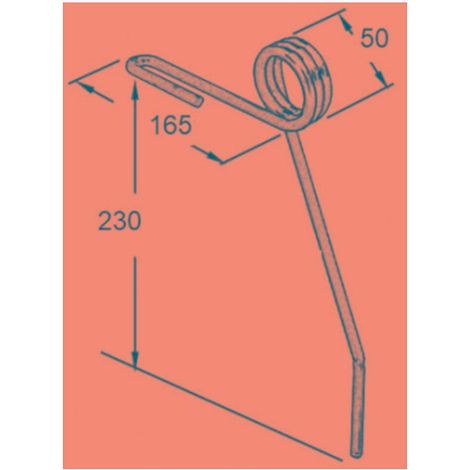 Dente seminatrice corto adattabile Mascar filo 7