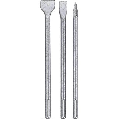 Ensemble de 3 burins pour perceuses à mandrin SDS-MAX (3 pièces)