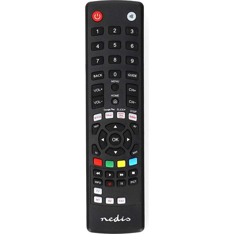 Control remoto universal preprogramado 1 unidad boton amazon prime disney - boton google play boton netflix boton youtube infrarrojos negro