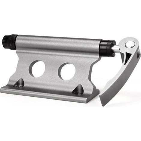 Silver -Bloc de vélo à dégagement rapide, fourche avant de bicyclette, porte bagages à Clip fixe pour voiture SUV, en alliage pour (1/4)