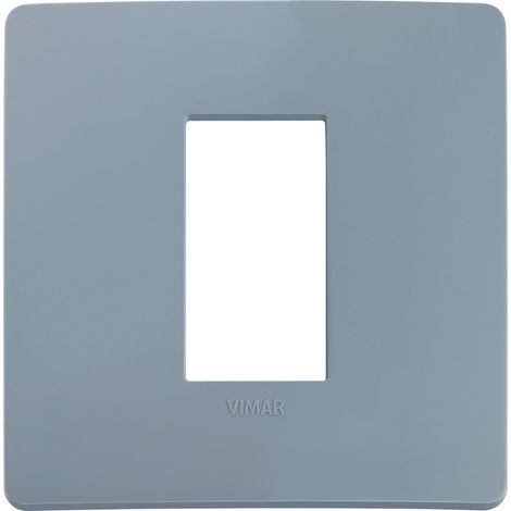 VIMAR 14641U.16 PLANA UP Placca naturalmente integrabile con Plana, 1 modulo, tecnopolimero, avio matt (1/4)