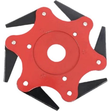 Tête de coupe à 6 lames pour débroussailleuses thermiques – Accessoire pour l'entretien des espaces verts et le désherbage (pièce pour machines agricoles et de jardin) (1/2)