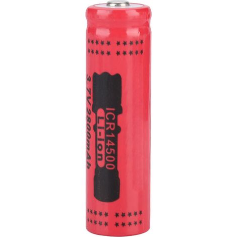 Batterie rechargeable 14500 2800mAh, accumulateur haute capacité, résistant à la chaleur, chargeur compatible, pile compacte portable, design élégant, sortie continue, sécurité optimale, pack de 1 uni (1/5)