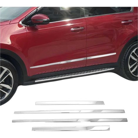 Garniture Baguette de porte latérale pour Kia Sportage 2015-2021 acier inox 4Pcs