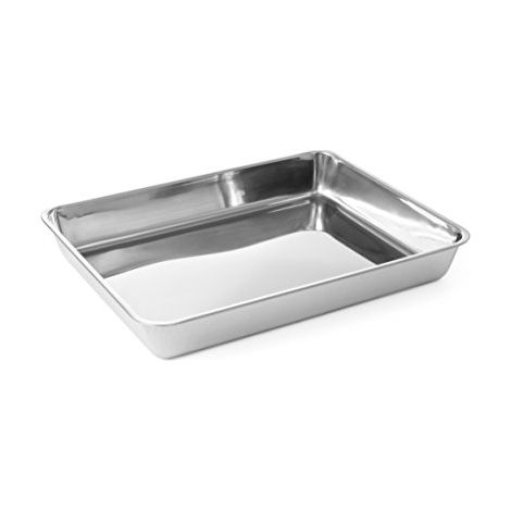 Contenitore per carne e alimenti in acciaio cromato 260x200x40mm - Hendi 508107 (1/3)