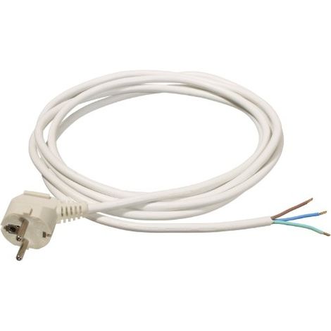 AS Schwabe Cable de Conexión Blanco 3 metros 10 A