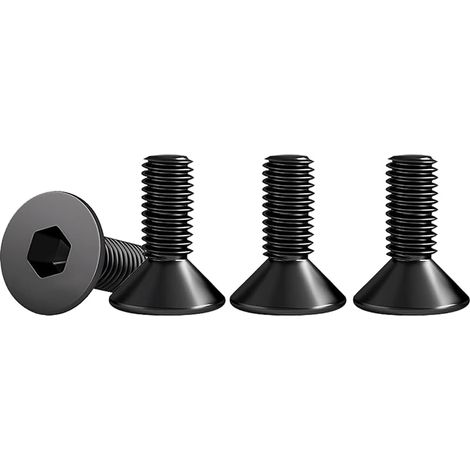 25 Pièces M6 X 16mm Vis à Tête Fraisée,à Six Pans Creux Noir en Acier Inoxydable A2 V2A Filetage Complet Norme DIN 7991 / ISO 10642 Vis Hexagonales (1/5)