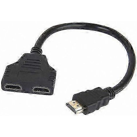 Adaptateur/répartiteur HDMI 1080p mâle vers 2 femelles, 1 entrée 2 sorties (1/5)