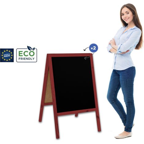 Tablero de madera Classic M (60x100 cm) - rojo (1/5)