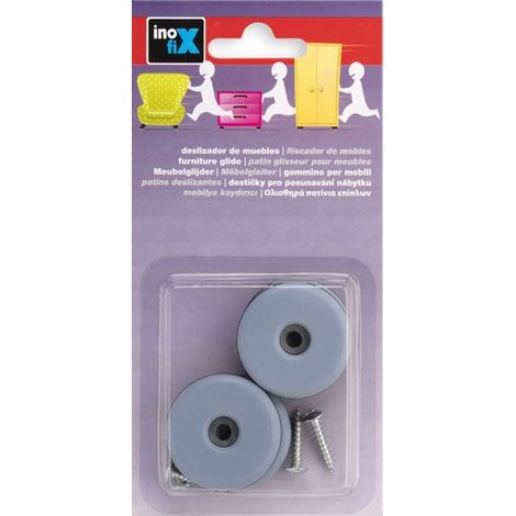 INOFIX Scivolo per Mobili con vite d30mm