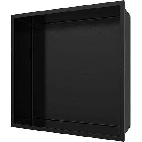 Aloni Wandnische Edelstahl schwarz matt rostfrei 305x305x100mm Aloni Wandnische Edelstahl schwarz matt rostfrei 305x305x100mm (1/5)