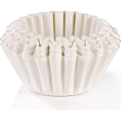JSSEVN - Small size Original Pack of 100 universal filter bags for taste-neutral filter basket paper filter for coffee machines with basket filter [white] (1/5)