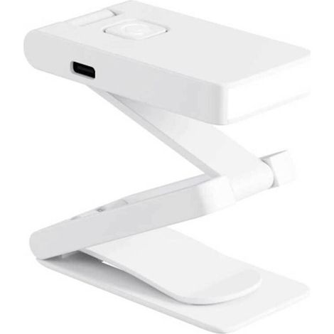 Mini lampe de bureau LED pliable, lampe de table, ABS, blanc (1/5)