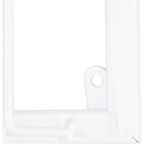 Porte-verres à vin à suspendre sous un meuble, en métal, pour bar ou cuisine, 3 emplacements, 30 x 22,5 cm, blanc. (1/5)