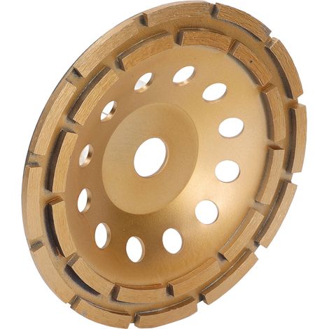 Meule à haute efficacité, disque diamanté à double rangée de lames tranchantes pour béton, ciment, granit et marbre, 230 mm / 9,1 pouces (1/5)
