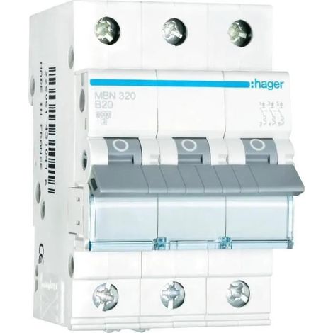 Hager MBN320 Interruptor automático eléctrico 20A 3 polos