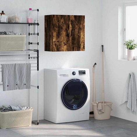 vidaXL Wall Cabinet Smoked Oak 60x31x60 cm Engineered Wood (1/5)