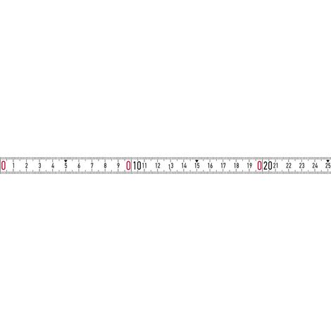 Bandmaß weiß 10mx13mm selbstklebend LNR-SK BMI