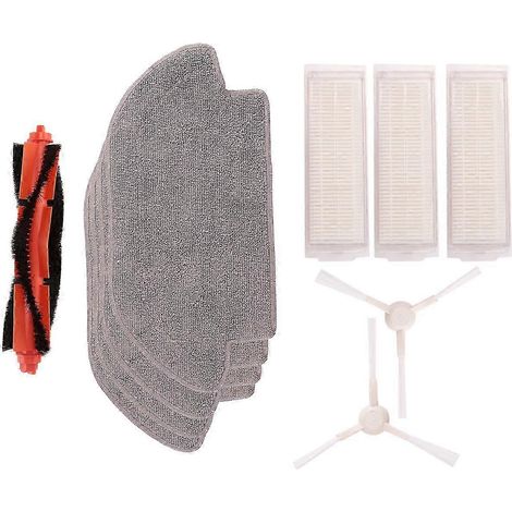 Pour aspirateur robot laveur Xiaomi Mi, brosse latérale principale + filtre HEPA + chiffon de nettoyage