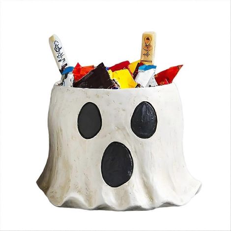 Ghost seau Decor Ghost Planter pot Ghost seau Vase Halloween Ghost seau Handmade Halloween Treat seau (1/5)