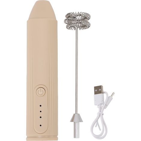 Mélangeur de boissons portable sans fil, mousseur à lait, Rechargeable, pour mélanger le café, Milkshake, fouet à l'abricot (1/5)