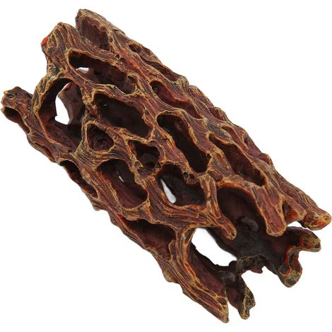 Tronc d'arbre creux décoratif en résine, imitation cachette, grotte, ornement pour aquarium, serpents et lézards (1/5)