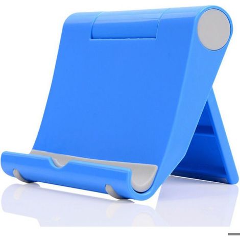 Support téléphone bureau réglable, compatible iPhone & Samsung – Blanc (1/5)