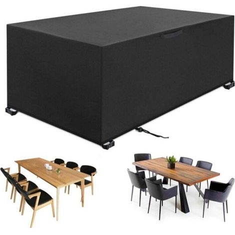 Garden furniture cover 242 x 162 x 100 cm, 420D Oxford fabric, waterproof, windproof and water-resistant, UV and tear resistant.