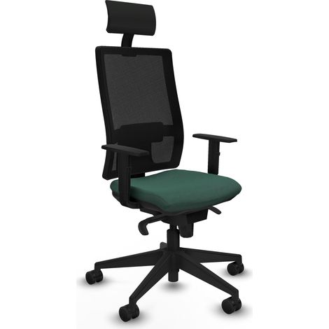 Piqueras et Crespo 1D066N1 Chaise de Bureau Verte Confort (1/3)