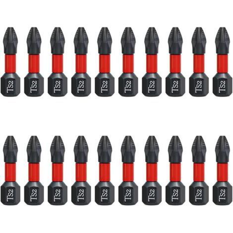 20PCS 25mm Phillips Head Screwdriver Bits PH2 Magnetic Screwdriver Bit, Non-Slip Cross Bit Magnetic Hex Shank Screwdriver Bit (1/5)