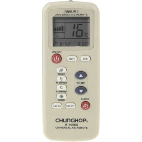 Trade Shop - Single Conditioner Fernbedienung (K-100ES) Chunghop Universal A/C Remote Co -