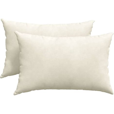 Maison Exclusive - Sofakissen 2 Stück Creme 60 x 40 cm Cordstoff