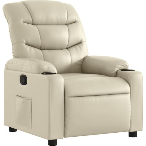 Maison Exclusive - Relaxsessel Creme Kunstleder
