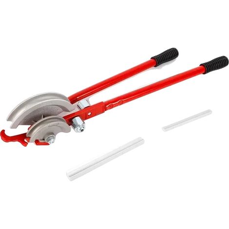 Plieur de tuyaux, Poignées ergonomiques, Construction durable, Rouge (1/2)
