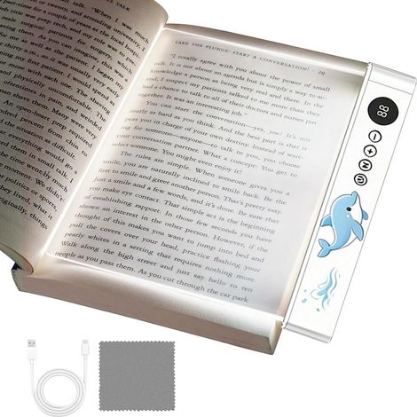 Lampe lecture plate Panneau rechargeable 1200 mAh avec minuterie (1/5)