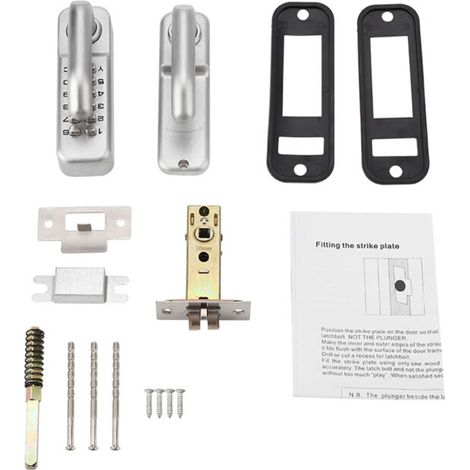 1 - 11-Digit Combination Code Cam Door Keypad Lock with Convenient Zinc Alloy Password Security (1/5)
