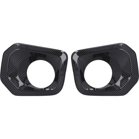 Couvercle de lunette de phare antibrouillard avant, 2 pièces, décoration en Fiber de carbone pour Tacoma 2016 – 2020 (1/5)