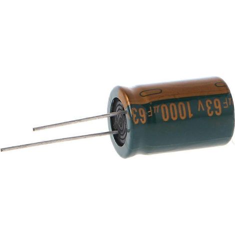 Condensateur électrolytique radial 63 V 1000 µF, haute fréquence, faible ESR (1/5)
