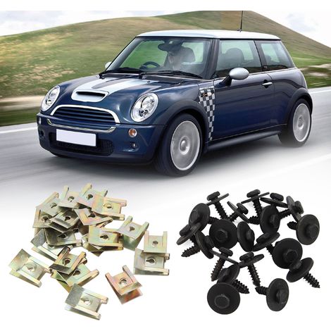 40-teiliger Satz Befestigungsmaterial und Schrauben für BMW X1, Z1, MINI R50, R52 Motorrahmen-Kotflügel (1/5)