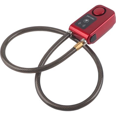 Verrou intelligent Bluetooth avec contrôle APP, chaîne antivol avec alarme 105dB (Rouge) (1/5)