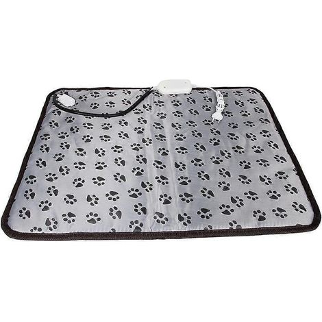 Coussin chauffant pour chien, lit chauffant pour chien et chat, résistant aux morsures, avec interrupteur marche/arrêt, 50 x 70 cm (1/5)