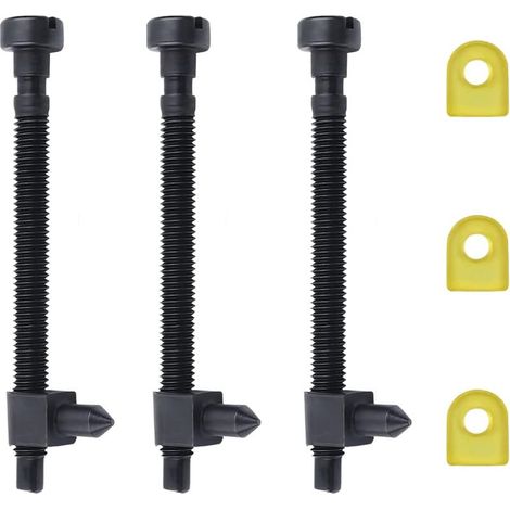 3 vis de réglage de tendeur de chaîne pour tronçonneuses HUSQVARNA 61 66 266 268 (lot de 3)