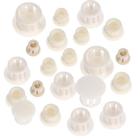 100 bouchons ronds en nylon durable système anti-chute (1/5)