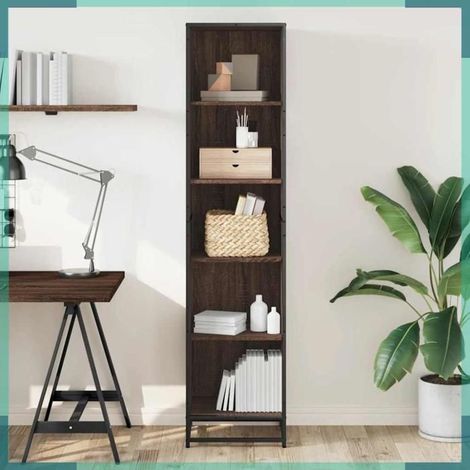 849143 Bibliothèque chêne marron 40x35x170,5 cm bois d'ingénierie (1/5)