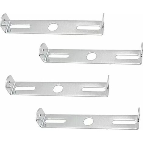 ZVD-Support Plaque Plafonnier,Accessoires Fixation Lustre,Support Fixation Plafonnier,pour Accessoires Support Lampe d'Éclairage Lustre Plafond Bureau à Domicile (Argent)，4 Pièces (1/4)