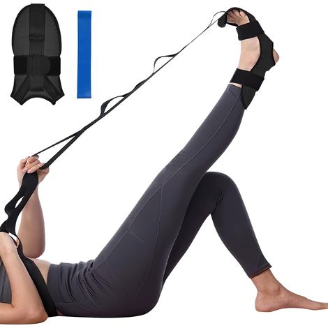 Yoga Strap, Yoga Fascia Stretcher, Exercise Strap, Leg Ligament Stretching Belt, Elastic Yoga Strap for Yoga, Fitness, Pilates (1/5)
