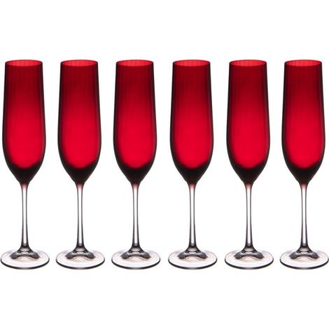Table Passion - Flûte rouge Santa 19 cl (lot de 6) (1/3)