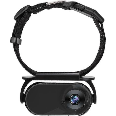 Collier caméra pour chat 1080p, caméra pour animaux de compagnie étanche, mini caméra d'action pour enregistrements vidéo, noir (1/5)