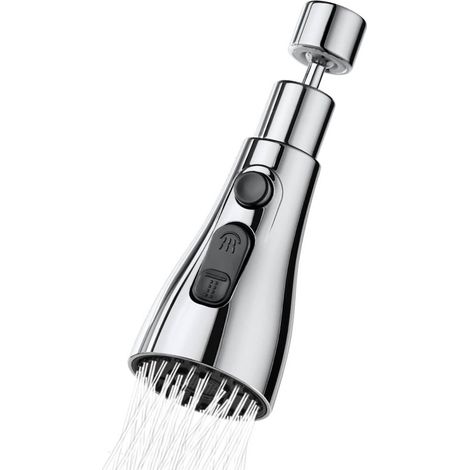 Aérateur De Robinet - Tête Pivotante 360 Degrés - 3 Modes De Jet - Pour évier De Cuisine - Filtrage M22x1 - Lot De 1 (1/5)